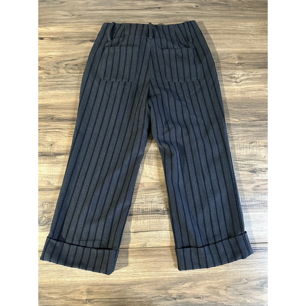 Women's Michael Michael Kors Dress High Ankle Pants Size‎ 4 Striped Black/grey - Picture 10 of 11